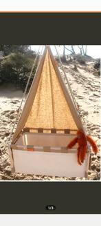 Schattige hangwieg Creme/hout van hussh, Ophalen of Verzenden, Gebruikt, Wieg