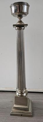 Zilverkleurige Kandelaar, 25 tot 50 cm, Ophalen of Verzenden, Zo goed als nieuw, Metaal
