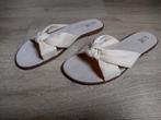 Beige slippers van stof met zacht voetbed van leer, maat 41, Beige, Nieuw, Ophalen, Slippers