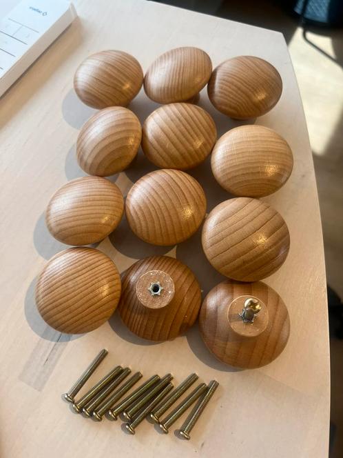 12x hemnes ladekast knoppen hout, Huis en Inrichting, Overige Huis en Inrichting, Zo goed als nieuw, Ophalen of Verzenden
