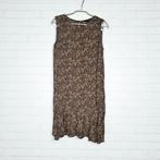 Opus Jurk Maat 36 Bruin Zwart Abstracte Polkadots Wenola, Kleding | Dames, Jurken, O, O, Bruin, Verzenden