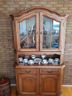 Klassieke vitrinekast met antiek kristal en meer, Antiek en Kunst, Ophalen
