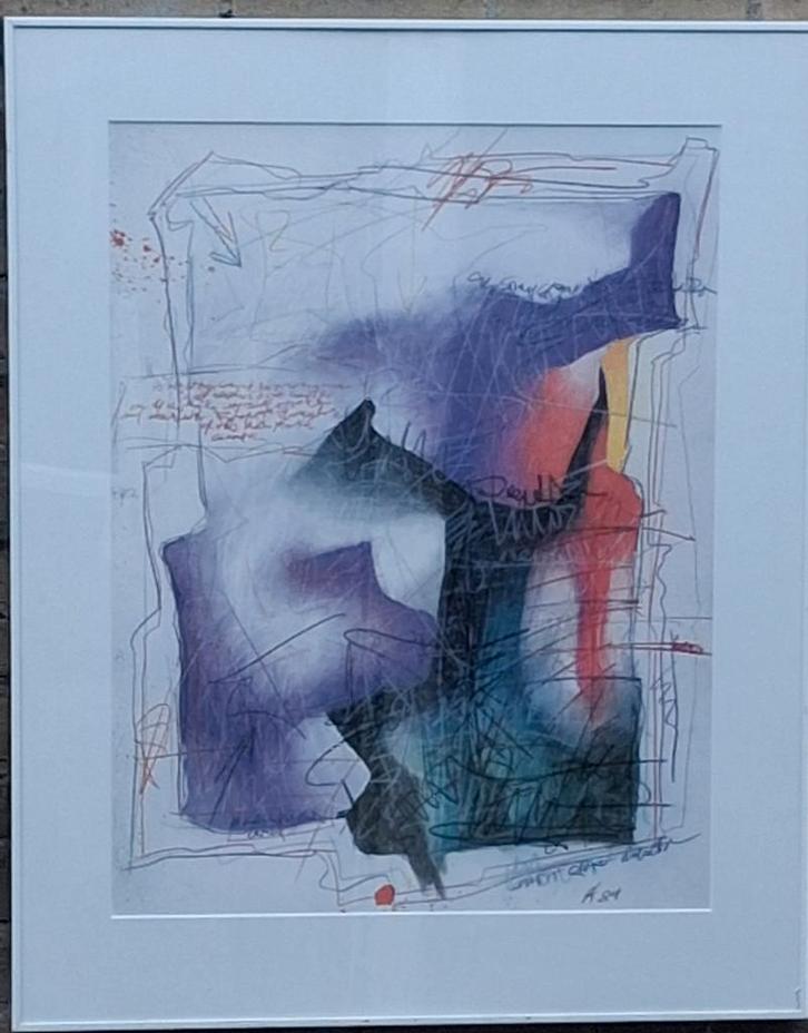 Dieter Karl Zimmer. Zeefdruk. Abstract. 66/81 cm., Antiek en Kunst, Kunst | Litho's en Zeefdrukken, Ophalen