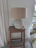 Betonnen lampenvoet met beige lampenkap, Ophalen, Zo goed als nieuw, Minder dan 50 cm