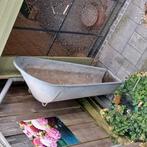 Zinken bloembak, Tuin en Terras, Bloembakken en Plantenbakken, Gebruikt, 100 cm of meer, Metaal, Overige vormen