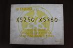 Yamaha XS250 XS360 1977 motorcycle service manual XS 250 360, Ophalen of Verzenden, Yamaha