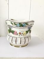 Vintage bloempot… NU bezorgd voor slechts € 0,99, Rond, Ophalen of Verzenden, Zo goed als nieuw, Aardewerk