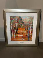 Schilderij met jaarkalender van kunstenaar Rene Boin., Ophalen of Verzenden