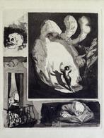 Originele ets (proefdruk) 1925 - Voltaire - Spook, droom, Verzenden