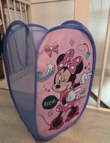 Minnie Mouse wasmand/opbergmand en prullenbak beschikbaar voor biedingen