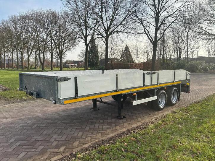 VELDHUIZEN Be oplegger vlak 8 TON (bj 2011), Auto's, Vrachtwagens, Bedrijf, Te koop, Aanhangers en Opleggers, Overige brandstoffen