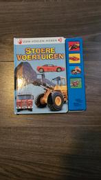 Stoere voertuigen geluiden boek., Boeken, Kinderboeken | Baby's en Peuters, Ophalen of Verzenden, Zo goed als nieuw