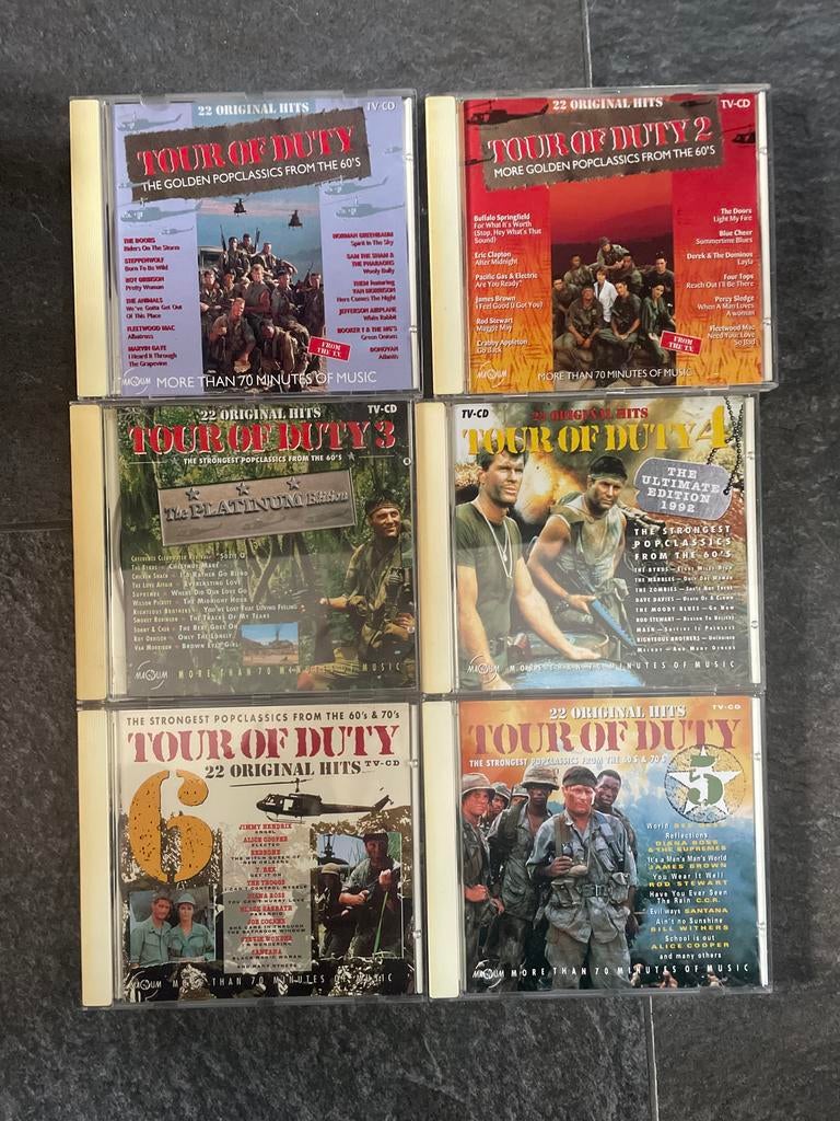 Tour of Duty CD Collectie - 6 Albums, Ophalen of Verzenden, Gebruikt