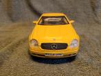 Gele Mercedes-Benz SLK 1996 Modelauto, Ophalen of Verzenden, Zo goed als nieuw, Auto