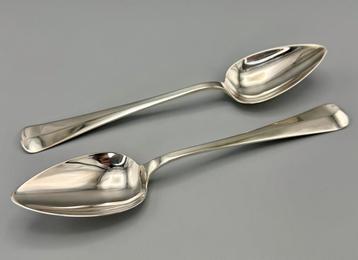 Twee zilveren dinerlepels, Haags Lofje, 1920 beschikbaar voor biedingen