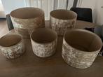 Diverse lampenkappen - maten zijn 20,25,30,35,40 cm, Gebruikt, 25 tot 50 cm, Wit, Rond