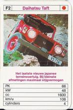 Kw4 autokaartje f2 daihatsu taft terreinwagen, Verzamelen, Ophalen of Verzenden, Zo goed als nieuw, Auto's