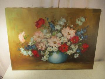 Mooi Geschilderd Werk 'Bloemen in pot' - 70x50 beschikbaar voor biedingen
