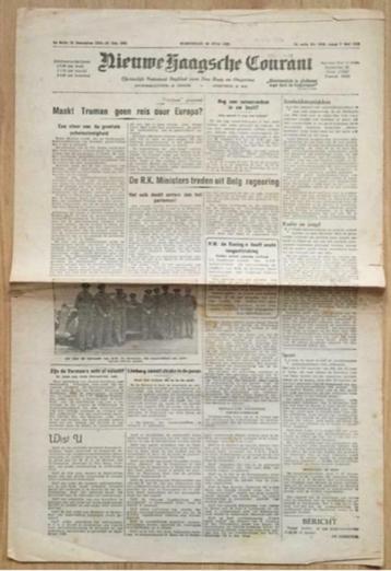 Nieuwe haagsche courant, 18 juli 1945 beschikbaar voor biedingen