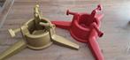 Tree-Nest Bolt Kerstboomstandaard 1x rood 1x goud, Ophalen of Verzenden, Zo goed als nieuw
