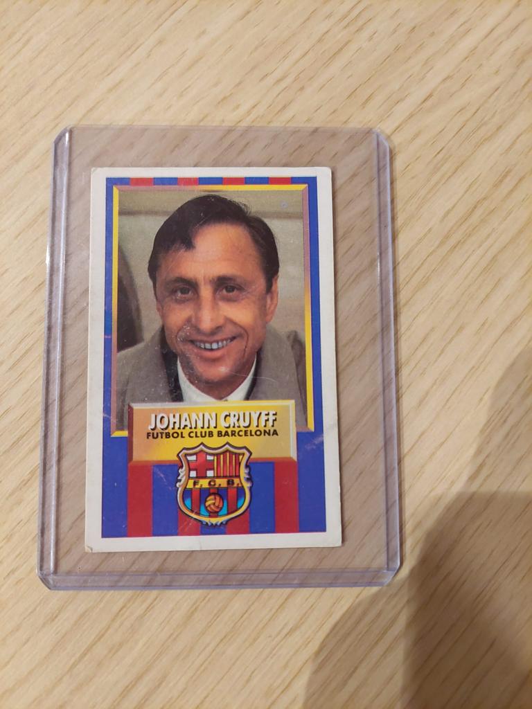 Johan Cruijff FC Barcelona 1993 La Liga, Hobby en Vrije tijd, Stickers en Plaatjes, Ophalen of Verzenden, Zo goed als nieuw, Plaatje