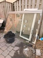 Glas van gebruikt kozijn, Ophalen, Gevelraam of Ruit, Gebruikt, Minder dan 80 cm