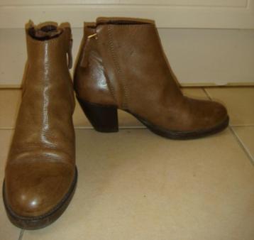 Fred de la Bretonnière leren enkel laars taupe bruin maat 39 beschikbaar voor biedingen