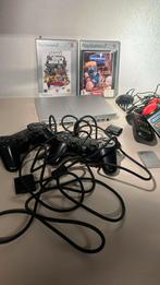 PlayStation 2 compleet met spelletjes en extra’s, Verzenden, Zo goed als nieuw, Zwart