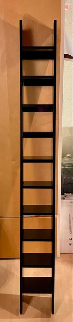 Zwart houten vakkenkast voor opbergruimte, Huis en Inrichting, Kasten | Stellingkasten, Gebruikt, Ophalen