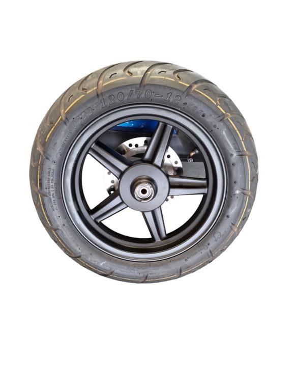 Voorband voorvelg remschijf origineel AGM R8, Fietsen en Brommers, Brommeronderdelen | Scooters, Gebruikt, Ophalen of Verzenden