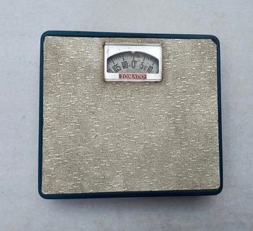 Vintage Personen weegschaal Tomado donker blauw retro beschikbaar voor biedingen
