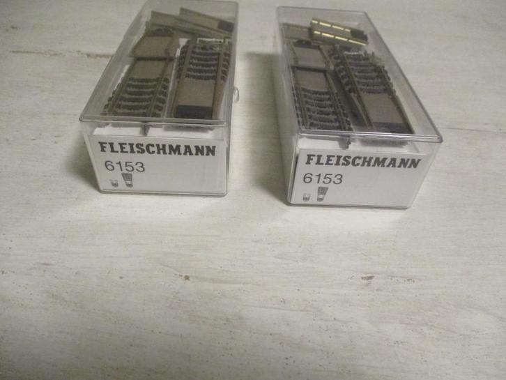 Fleischmann 6153 Uitbreidingsset voor draaischijf 6152(C), Hobby en Vrije tijd, Modeltreinen | H0, Zo goed als nieuw, Rails, Gelijkstroom