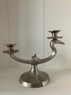 Art deco kaarsenhouder vogel Metawa tin, Antiek en Kunst, Ophalen of Verzenden, Overige materialen