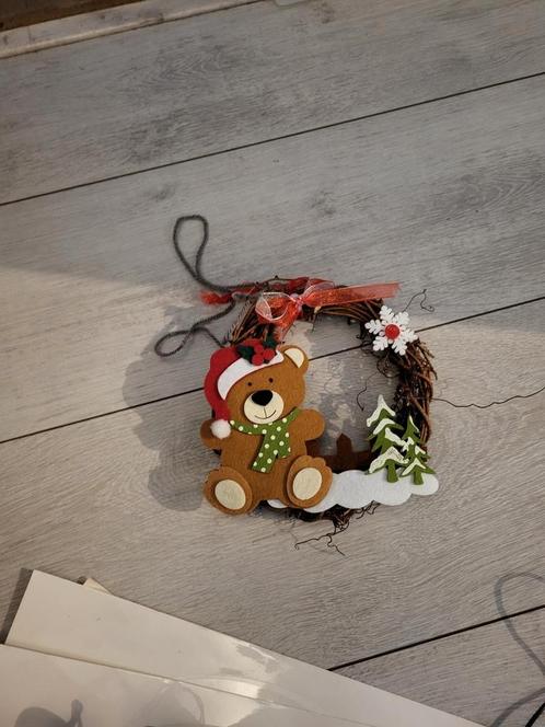 kerst krans hanger beer, Diversen, Kerst, Zo goed als nieuw, Ophalen of Verzenden