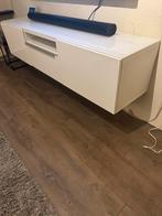 Moderne TV kast - Wit, Ophalen, Kunststof, 150 tot 200 cm, Zo goed als nieuw
