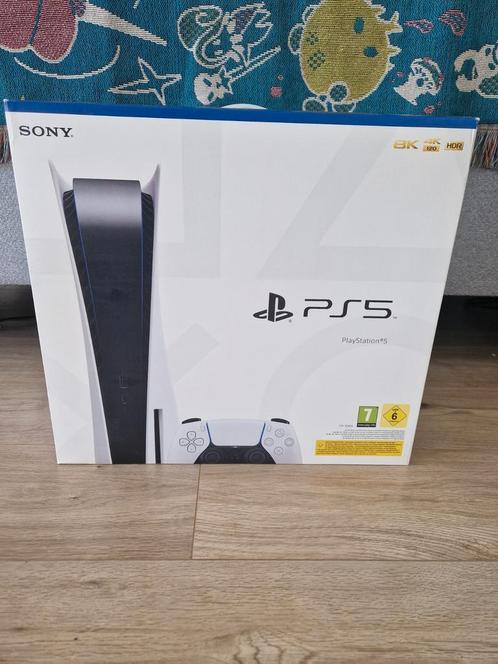Sony Playstation 5 console disc versie met doos, Spelcomputers en Games, Spelcomputers | Sony PlayStation 5, Zo goed als nieuw