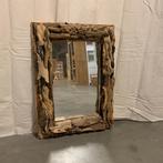 Spiegel – driftwood / drijfhout - 80 x 60 cm - Bij TTM Wonen, Huis en Inrichting, Woonaccessoires | Spiegels, Www.ttmwonen.nl