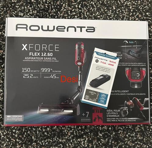 Rowenta RH98A8 X-Force Flex 12.60 + Extra Batterij RH98A8, Witgoed en Apparatuur, Stofzuigers, Nieuw, Stofzuiger, Minder dan 1200 watt