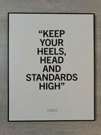 Canvas lijst coco chanel, Ophalen, Minder dan 50 cm, 50 tot 75 cm, Zo goed als nieuw