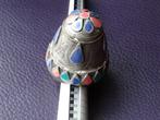 Zeer grote zilveren Berber ring, bruidsring, Atlasgebergte, Verzenden