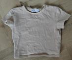 Bershka naturel shirt, Beige, Korte mouw, Maat 36 (S), Gedragen
