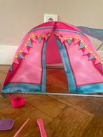 Barbie Camping Set - Tent, Accessoires, Ophalen of Verzenden, Zo goed als nieuw, Meisje