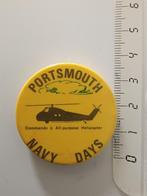 Vintage Pin badge Navy Days Portsmouth Royal Navy, Ophalen of Verzenden, Marine, Engeland, Overige typen