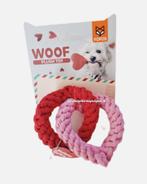 Hondenspeelgoed   " Flosstouw ringen hartjes  "  NIEUW!, Ophalen of Verzenden, Nieuw, Touwen