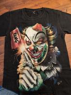 Vintage Clown Joker T-shirt met gekke onderdelen - Maat L, Ophalen of Verzenden, Gedragen, Maat 52/54 (L), Zwart