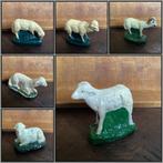 Oud gipsen lam of schaap bij Puurnostalgie 2,50 per stuk, Ophalen of Verzenden, Zo goed als nieuw