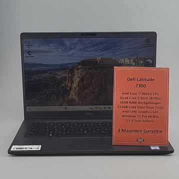 Dell Latitude 7300 I7-8665U 16GB/512GB SSD Win 11 Pro beschikbaar voor biedingen