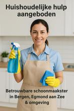 Betrouwbare schoonmaakster-Bergen, Egmond aan Zee & omgeving, Huis en Inrichting, Ophalen
