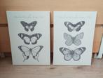 2 canvassen met vlinders (Ikea), Ophalen of Verzenden, Zo goed als nieuw