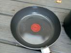 Tefal Koekenpan - Gebruikt, Gebruikt, Aluminium, Ophalen of Verzenden, Keramische plaat